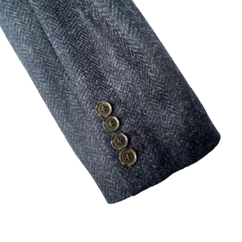 J.Crew Alfie Women’s Blazer in Navy English Wool Herringbone Size 12